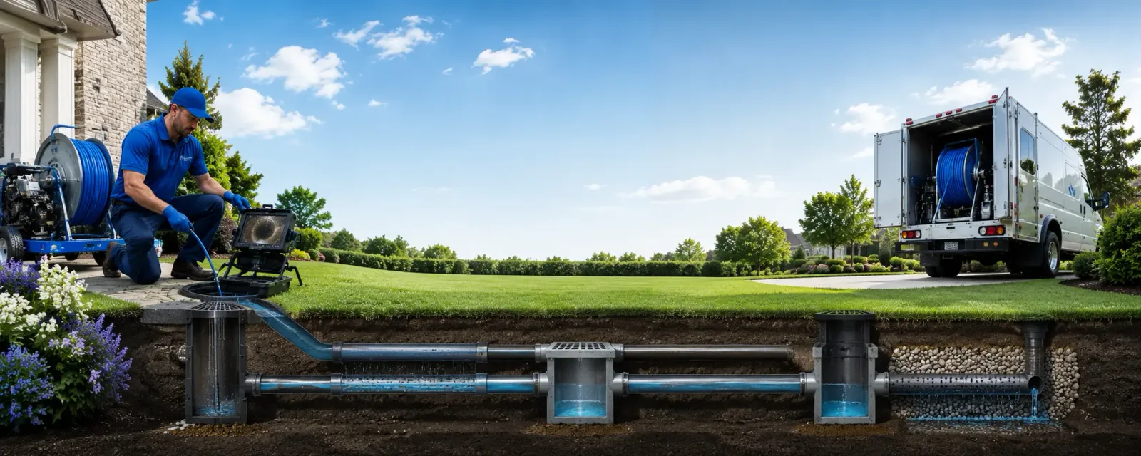 Outdoor drain cleaning information for Oacoma, SD